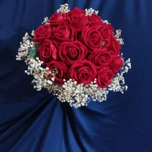 Soft Gri ve Kırmızı Buket